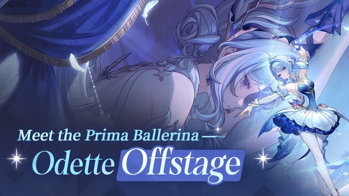 Official HoYoverse introduction art: Meet the Prima Ballerina — Odette Offstage